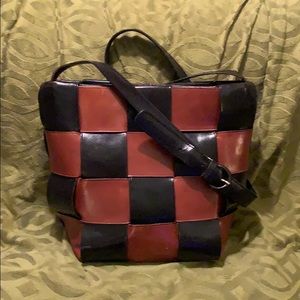 Vintage Paradox Black & Brown Bag +Adjusting Strap